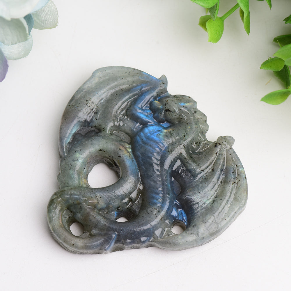 3.0" Lavradorite Dragon Crystal Carving Bulk Wholesale  Wholesale Crystals