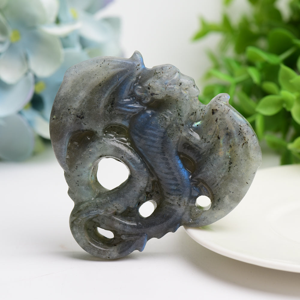 3.0" Lavradorite Dragon Crystal Carving Bulk Wholesale  Wholesale Crystals