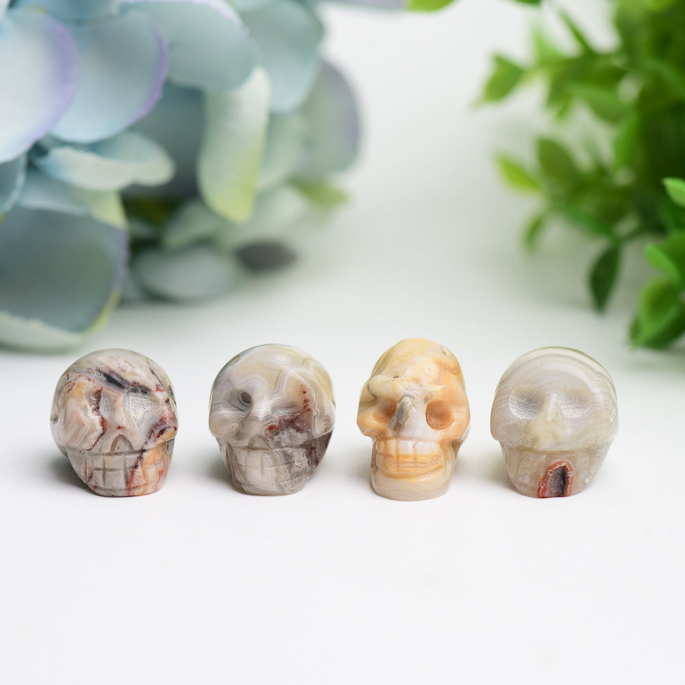 0.92" Mexican Onyx Mini Skull Crystal Carving Bulk Wholesale  Wholesale Crystals