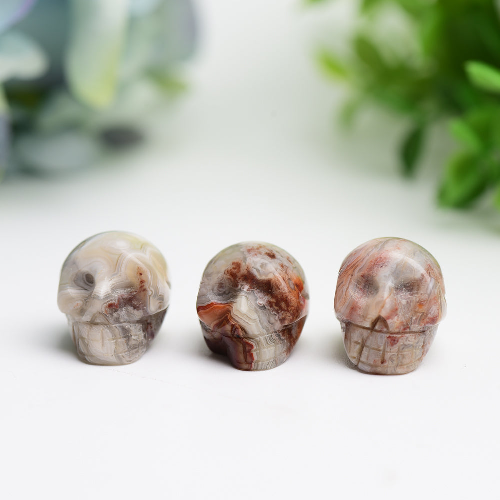 0.92" Mexican Onyx Mini Skull Crystal Carving Bulk Wholesale  Wholesale Crystals