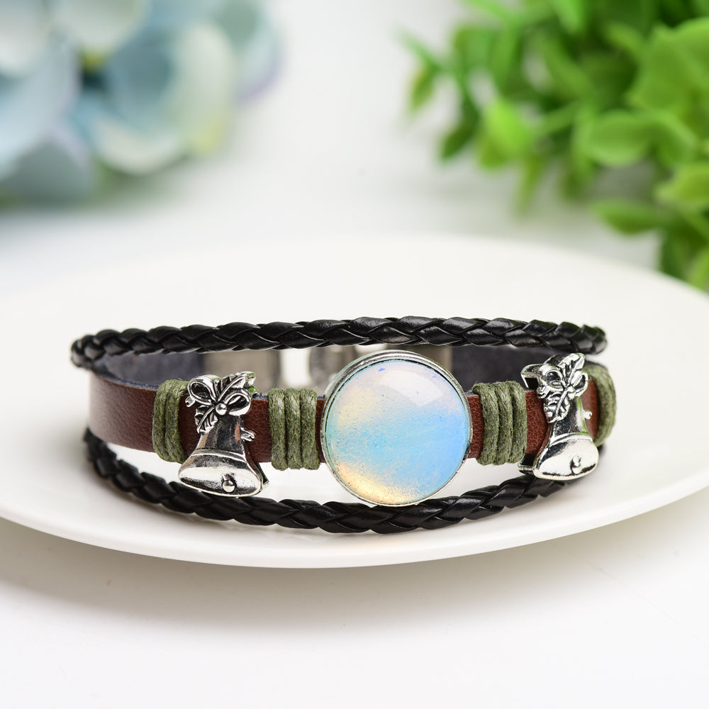 Mixed Crystal Bracelet with Metal Snap Joint Bulk Wholesale  Wholesale Crystals