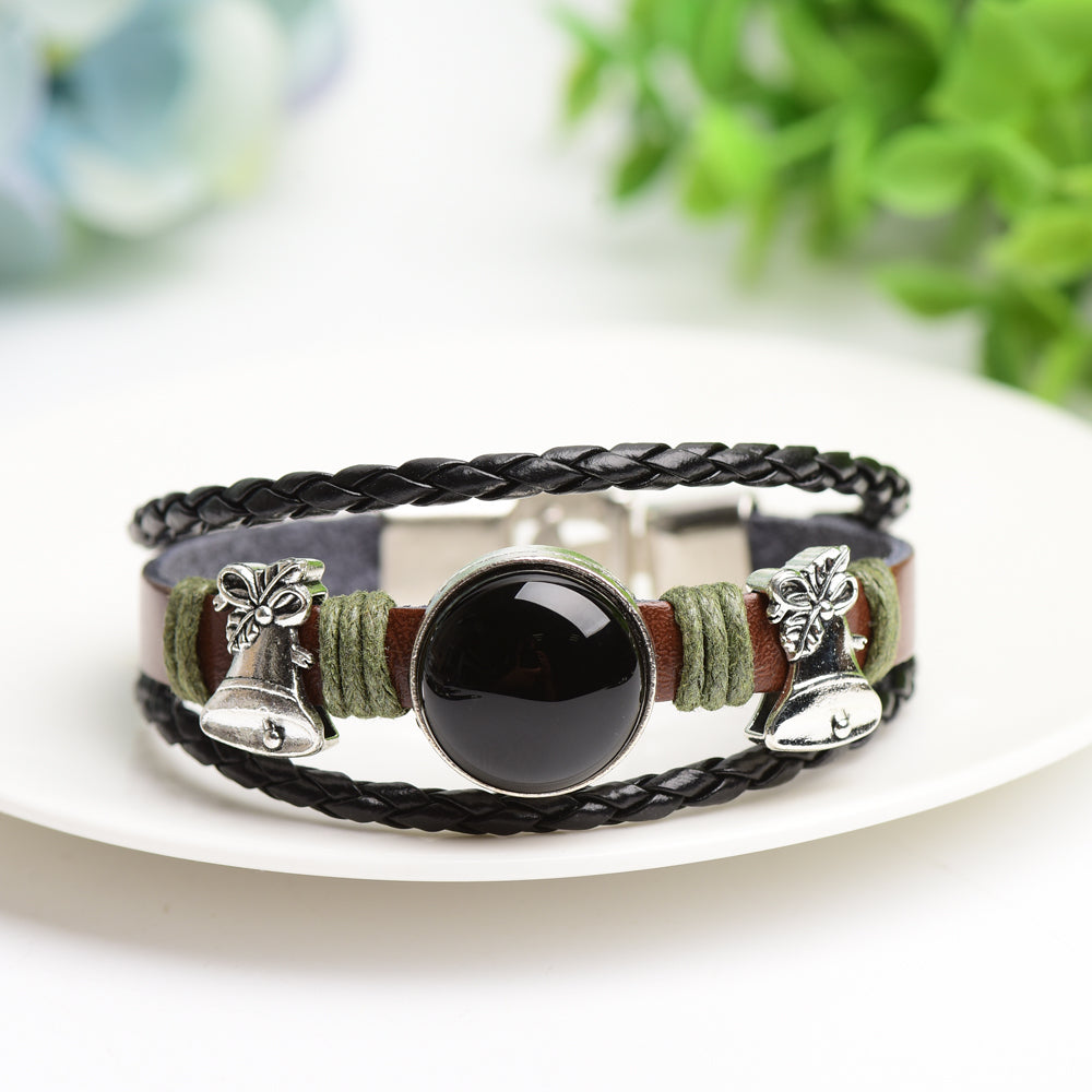 Mixed Crystal Bracelet with Metal Snap Joint Bulk Wholesale  Wholesale Crystals