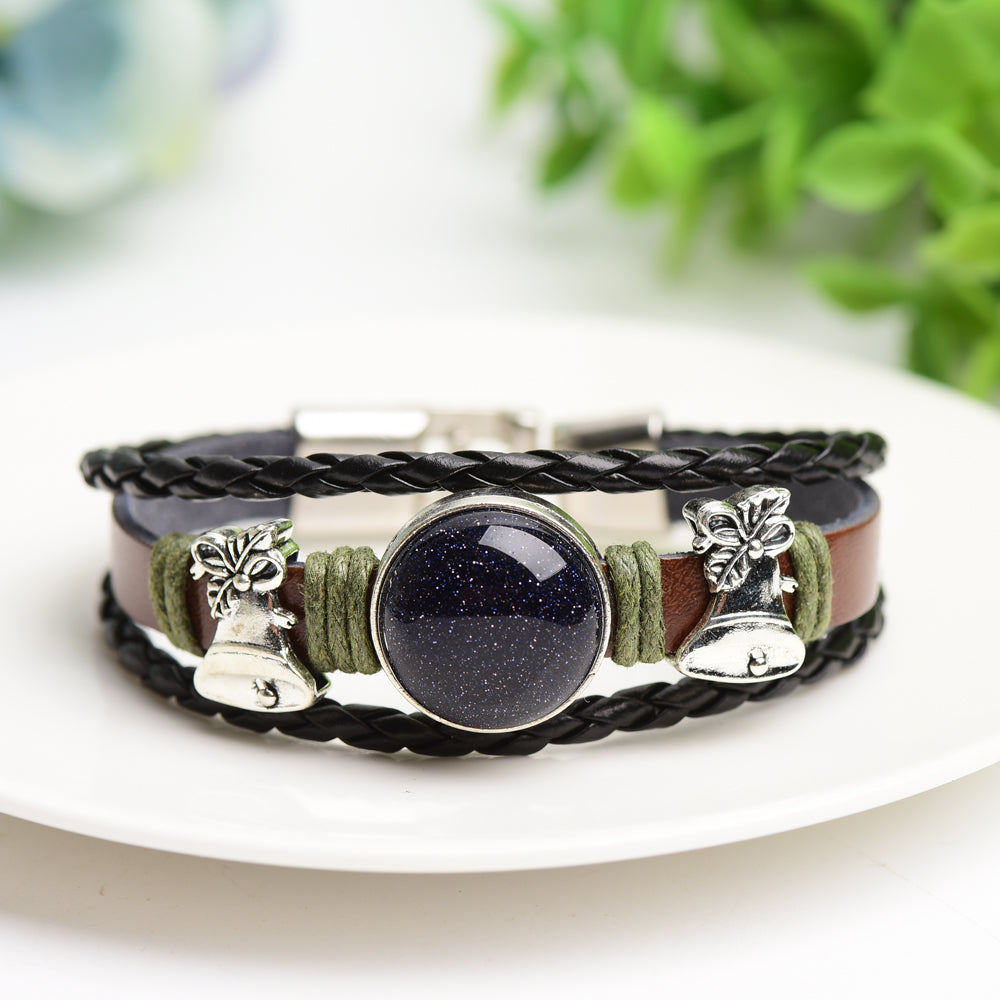 Mixed Crystal Bracelet with Metal Snap Joint Bulk Wholesale  Wholesale Crystals