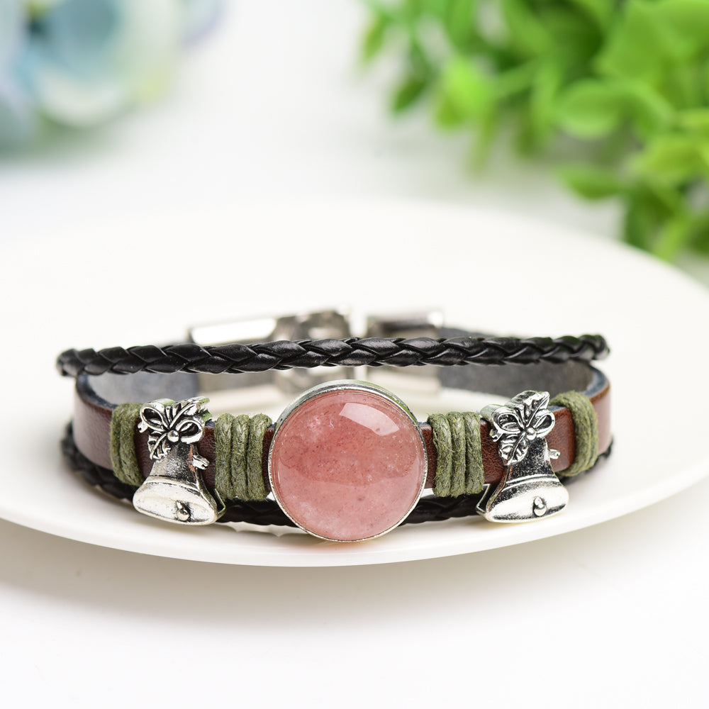 Mixed Crystal Bracelet with Metal Snap Joint Bulk Wholesale  Wholesale Crystals