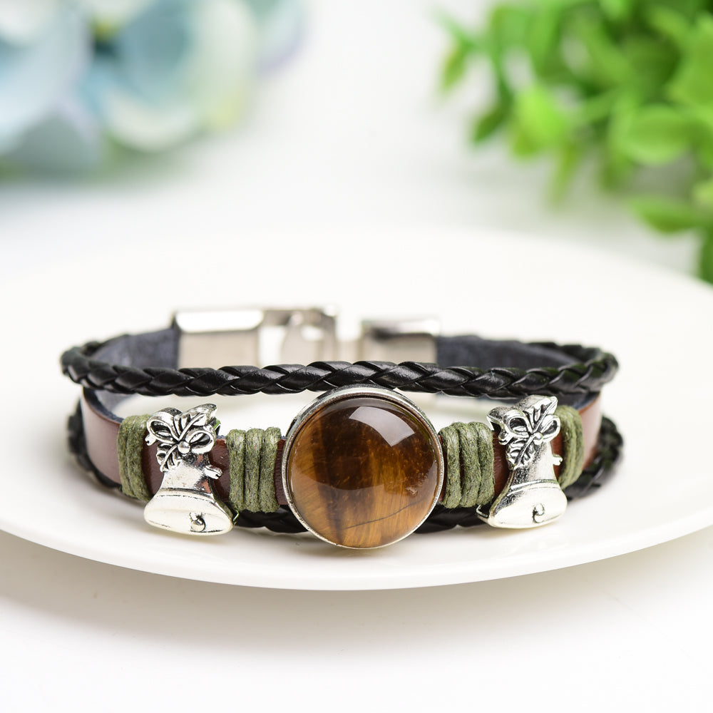 Mixed Crystal Bracelet with Metal Snap Joint Bulk Wholesale  Wholesale Crystals