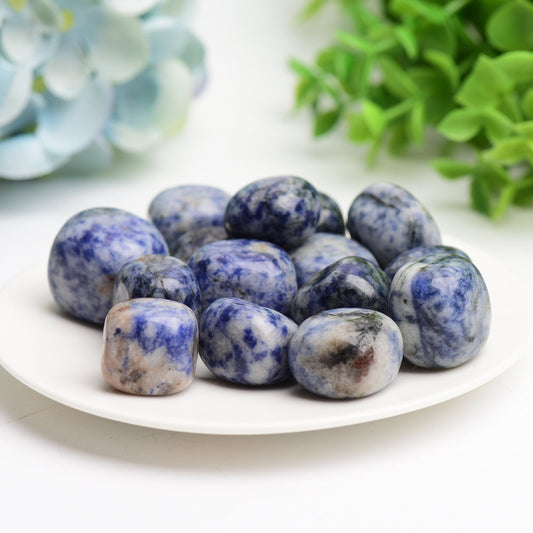 Blue Dot Crystal Tumbles Bulk Wholesale  Wholesale Crystals