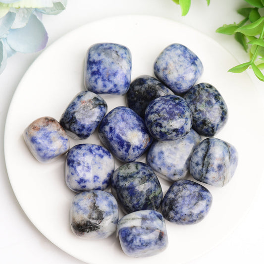 Blue Dot Crystal Tumbles Bulk Wholesale  Wholesale Crystals