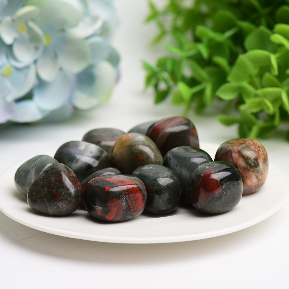 Blood Stone Crystal Tumbles Bulk Wholesale  Wholesale Crystals