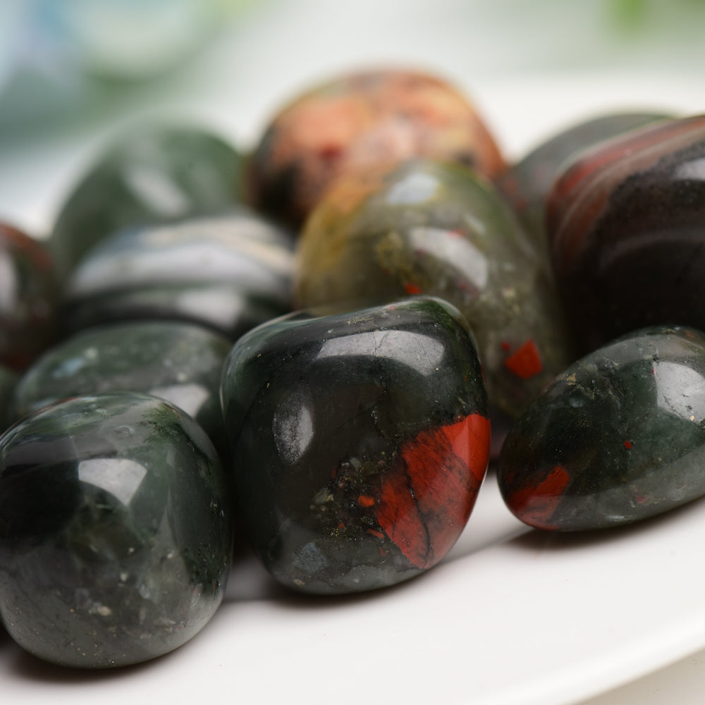 Blood Stone Crystal Tumbles Bulk Wholesale  Wholesale Crystals