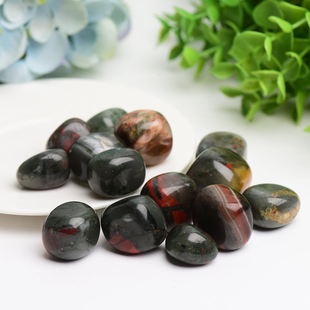 Blood Stone Crystal Tumbles Bulk Wholesale  Wholesale Crystals