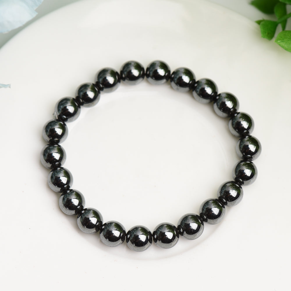 8mm-10mm Hematite Bracelet Bulk Wholesale  Wholesale Crystals