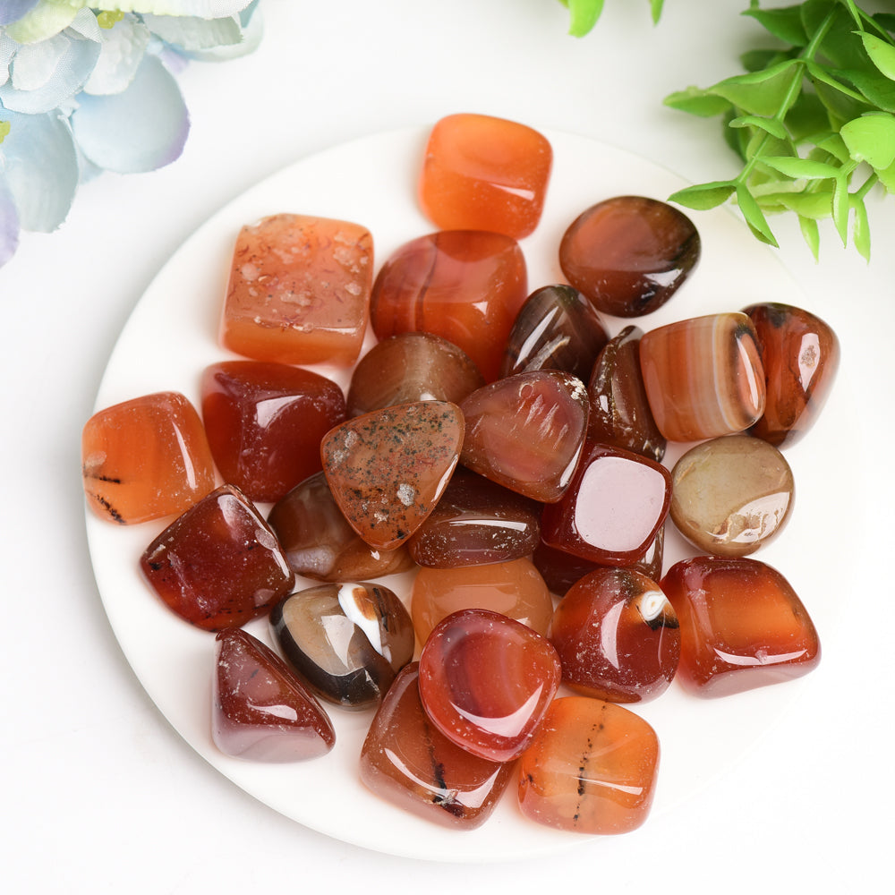 Carnelian Crystal Tumbles Bulk Wholesale  Wholesale Crystals