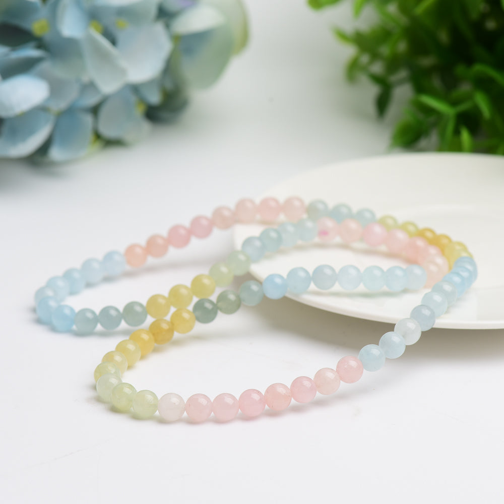 6.5mm Morganite Bracelet Bulk Wholesale  Wholesale Crystals