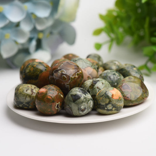 Rainforest Jasper Crystal Tumbles Bag Bulk Wholesale  Wholesale Crystals