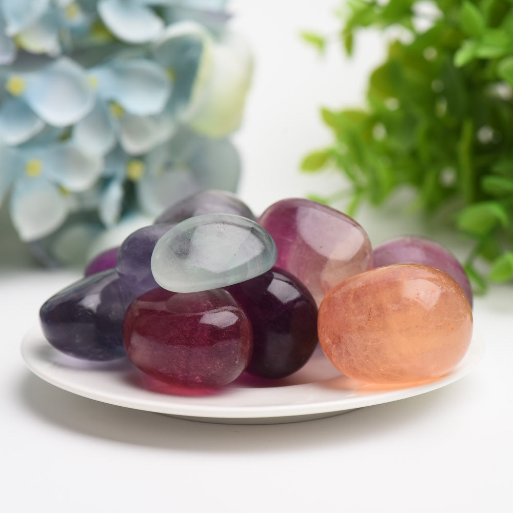 Rainbow Fluorite Crystal Tumbles Bag Bulk Wholesale  Wholesale Crystals