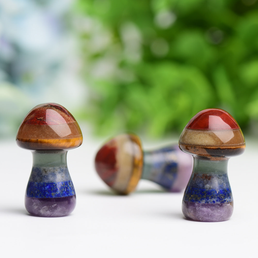 1.3" Chakra Mushroom Crystal Carving  Wholesale Crystals