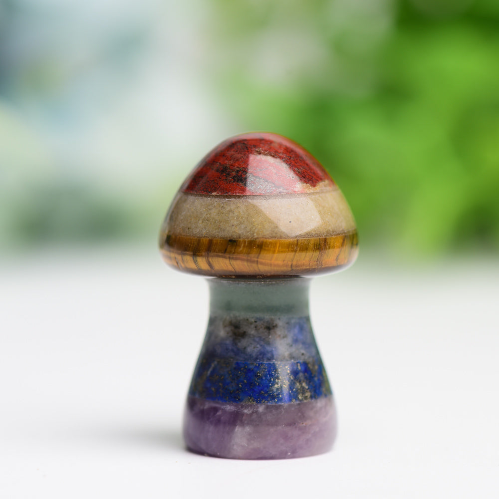 1.3" Chakra Mushroom Crystal Carving  Wholesale Crystals