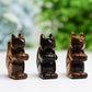 2.0" Tiger's Eye Squirrel Crystal Carving  Wholesale Crystals