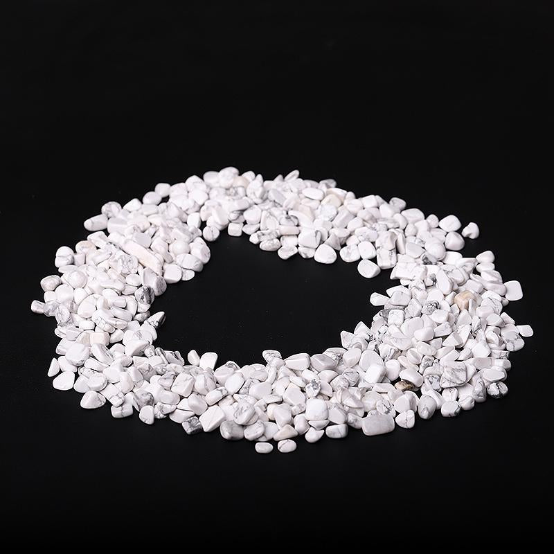 0.1kg Different Size Howlite Chips Crystal Chips for Decoration Wholesale Crystals