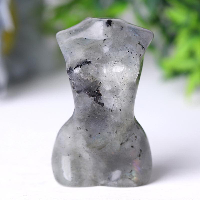 2“ Wholesale Crystal Tiny Women Body Figurine Crystal Torso Statue Carved Goddess Model Body Wholesale Crystals