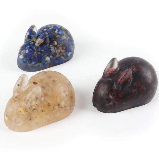 Healing Crystal Chips Animal Rabbit Collectible Crystal Figurines Wholesale Crystals