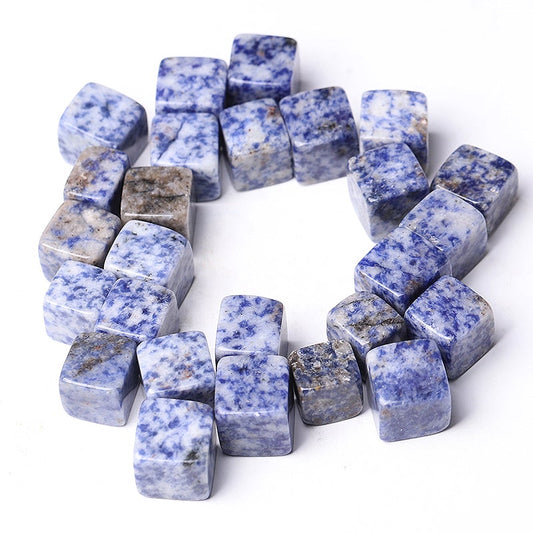 0.1kg Blue Spots Crystal Cubes Wholesale Crystals