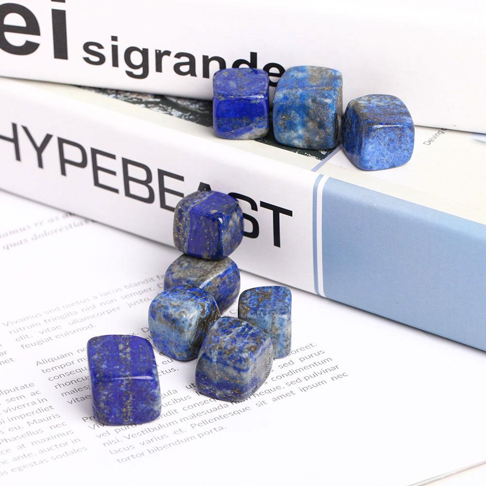 0.1kg Natural Polished Stones Blue Lapis Lazuli Crystal Cubes Wholesale Crystals