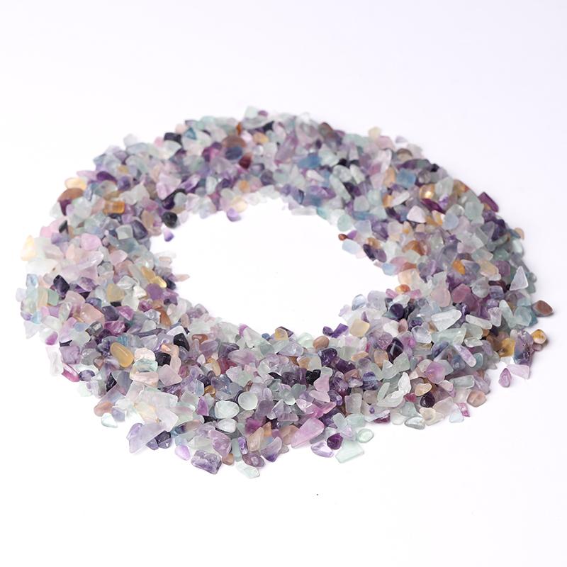 0.1kg Different Size Natural Rainbow Fluorite Chips Crystal Chips for Decoration Wholesale Crystals