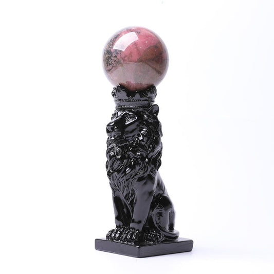 Resin Lion Statue Stand S Wholesale Crystals