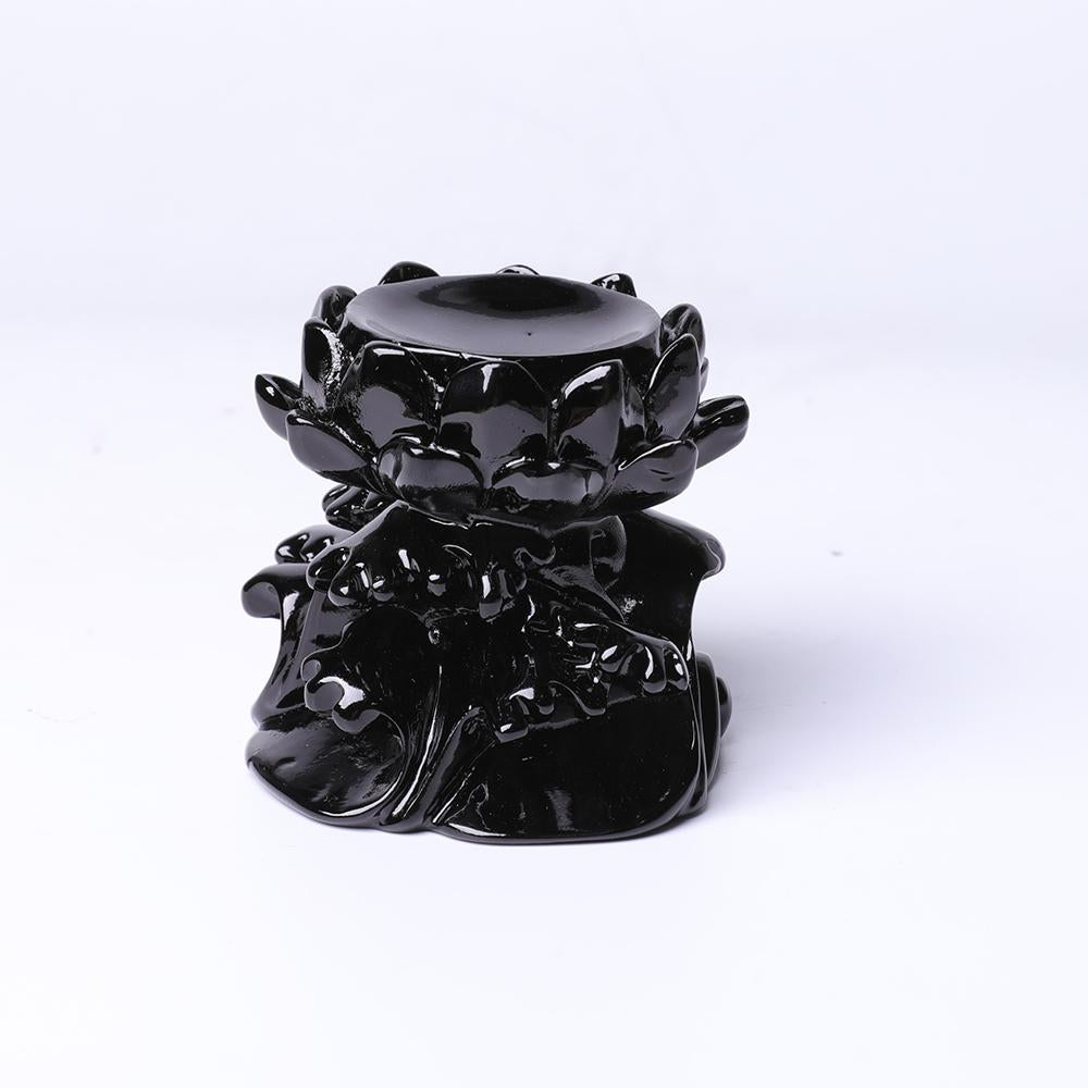 Resin Lotus Base Stand Wholesale Crystals