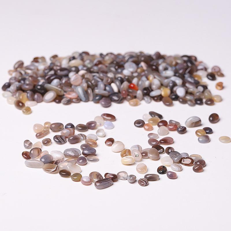 0.1kg Different Size Natural Banded Agate Chips Crystal Chips for Decoration Wholesale Crystals