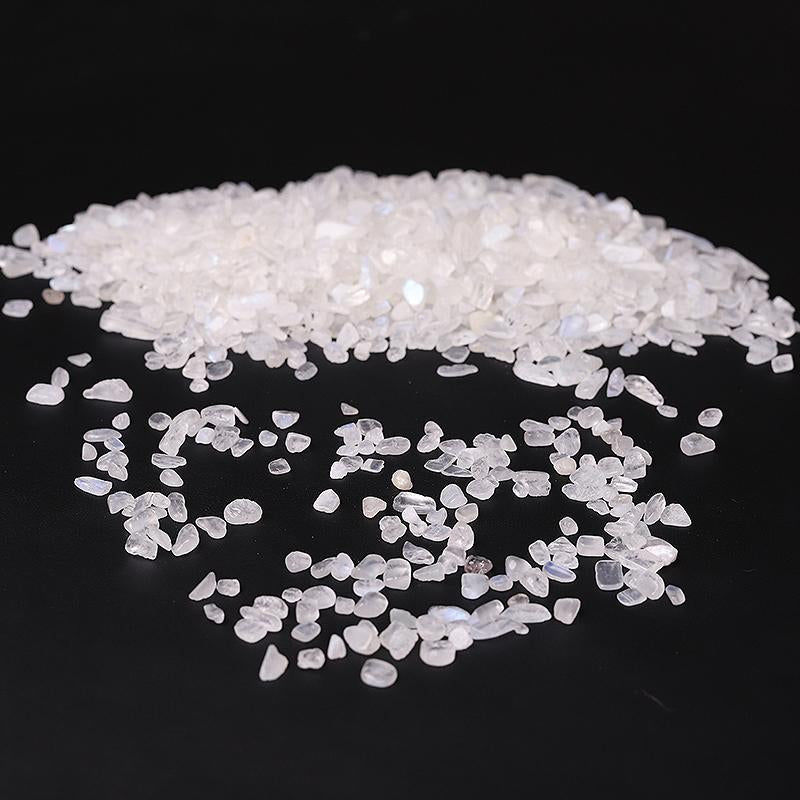 0.1kg High Quality White Moonstone Chips Crystal Chips for Decoration Wholesale Crystals