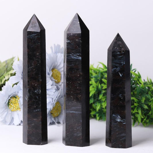 Flanshing Astrophylite Tower for Healing Wholesale Crystals