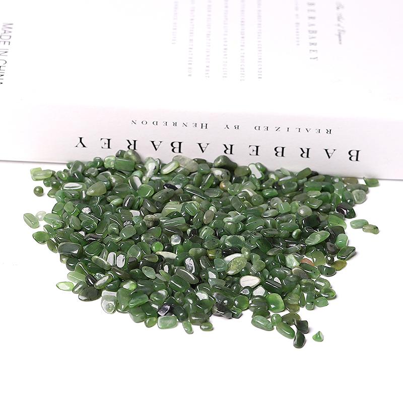 0.1kg Natural Green Jade Crystal Chips Wholesale Crystals