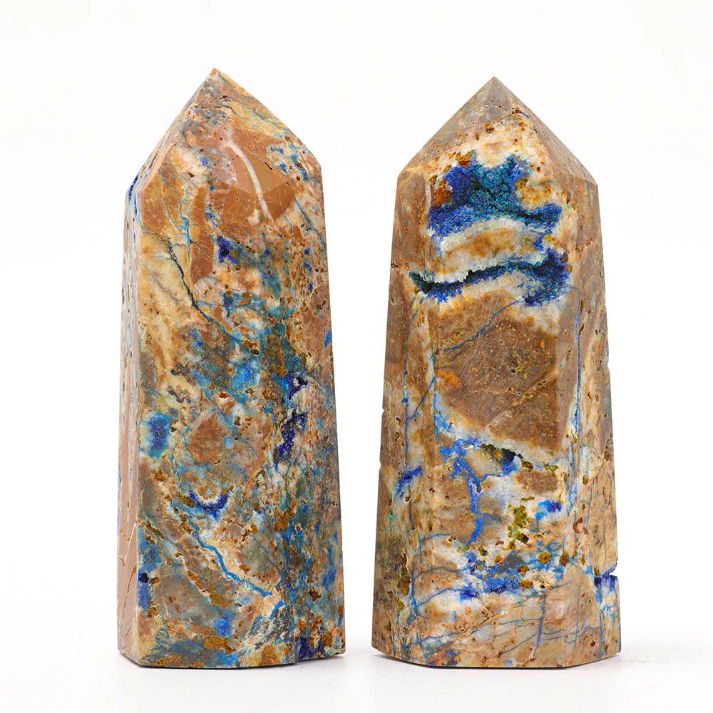 Set of 2 Azurite Points Wholesale Crystals