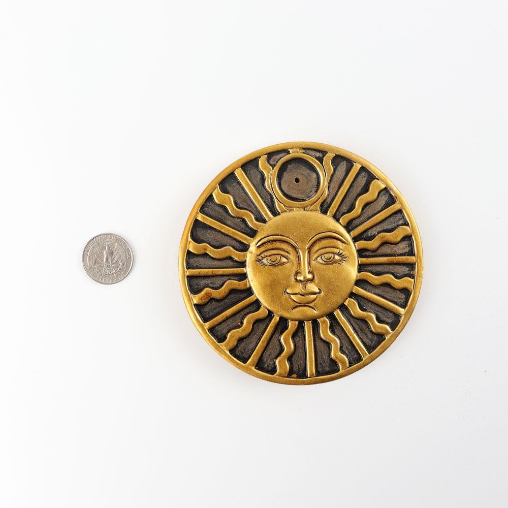 Resin Sun Face Plate Incense Holder Wholesale Crystals