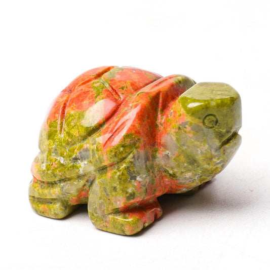 1.5" Unakite Crystal Carving Turtle Wholesale Crystals