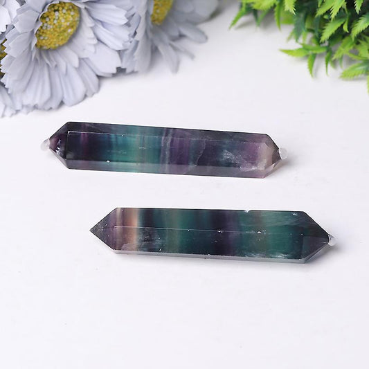 Rainbow Fluorite Double Terminated Points fo Healing Wholesale Crystals