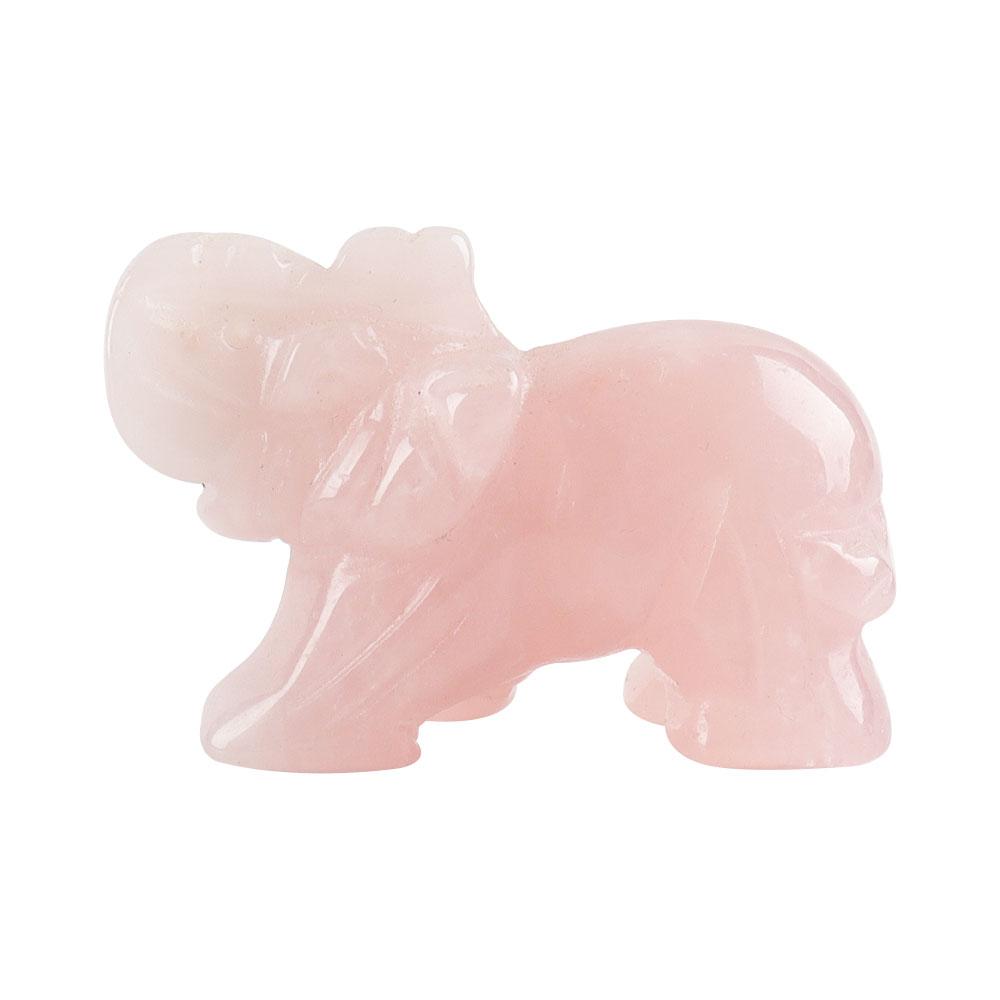 Carved Healing Crystals Gemstones Elephant Statue Figurine Wholesale Crystals