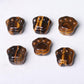 0.7" Tiger Eye Cat Paw Crystal Carvings Wholesale Crystals