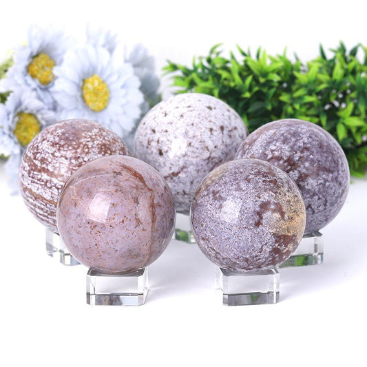 1.2"-4.0" Ocean Jasper Sphere Wholesale Crystals