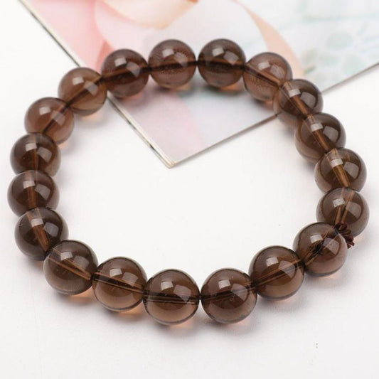 10.5mm Smoky Quartz Bracelet Wholesale Crystals