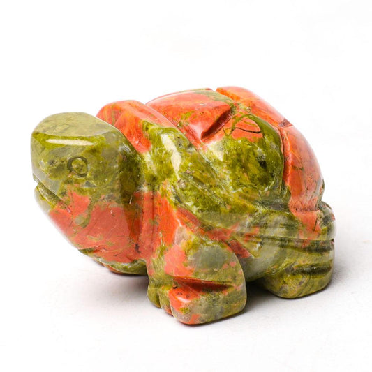 1.5" Unakite Crystal Carving Turtle Wholesale Crystals