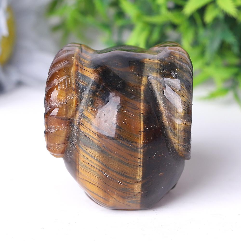 Tiger Eye Crystal Skull Carvings Wholesale Crystals