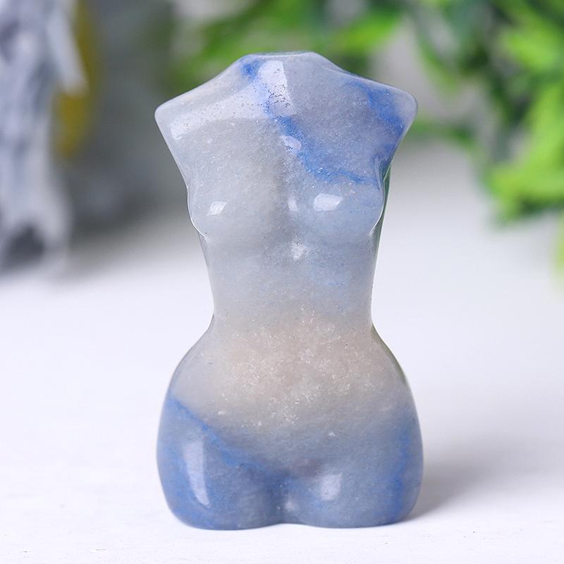 2“ Wholesale Crystal Tiny Women Body Figurine Crystal Torso Statue Carved Goddess Model Body Wholesale Crystals