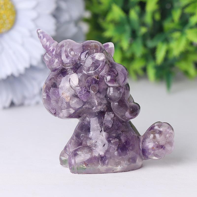 2.5"-3.0" Resin Unicorn Crystal Carvings Wholesale Crystals