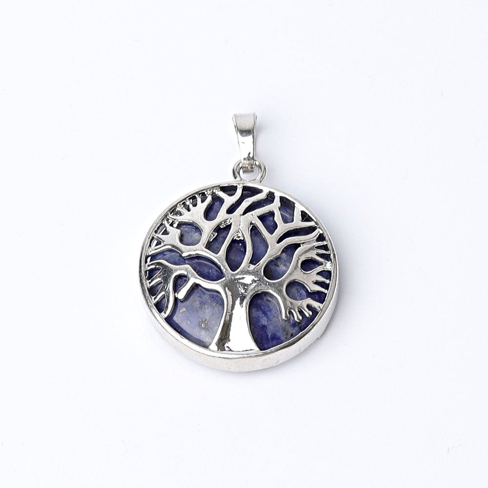 1.2" Tree of life Wrapped Crystal Pendant Wholesale Crystals