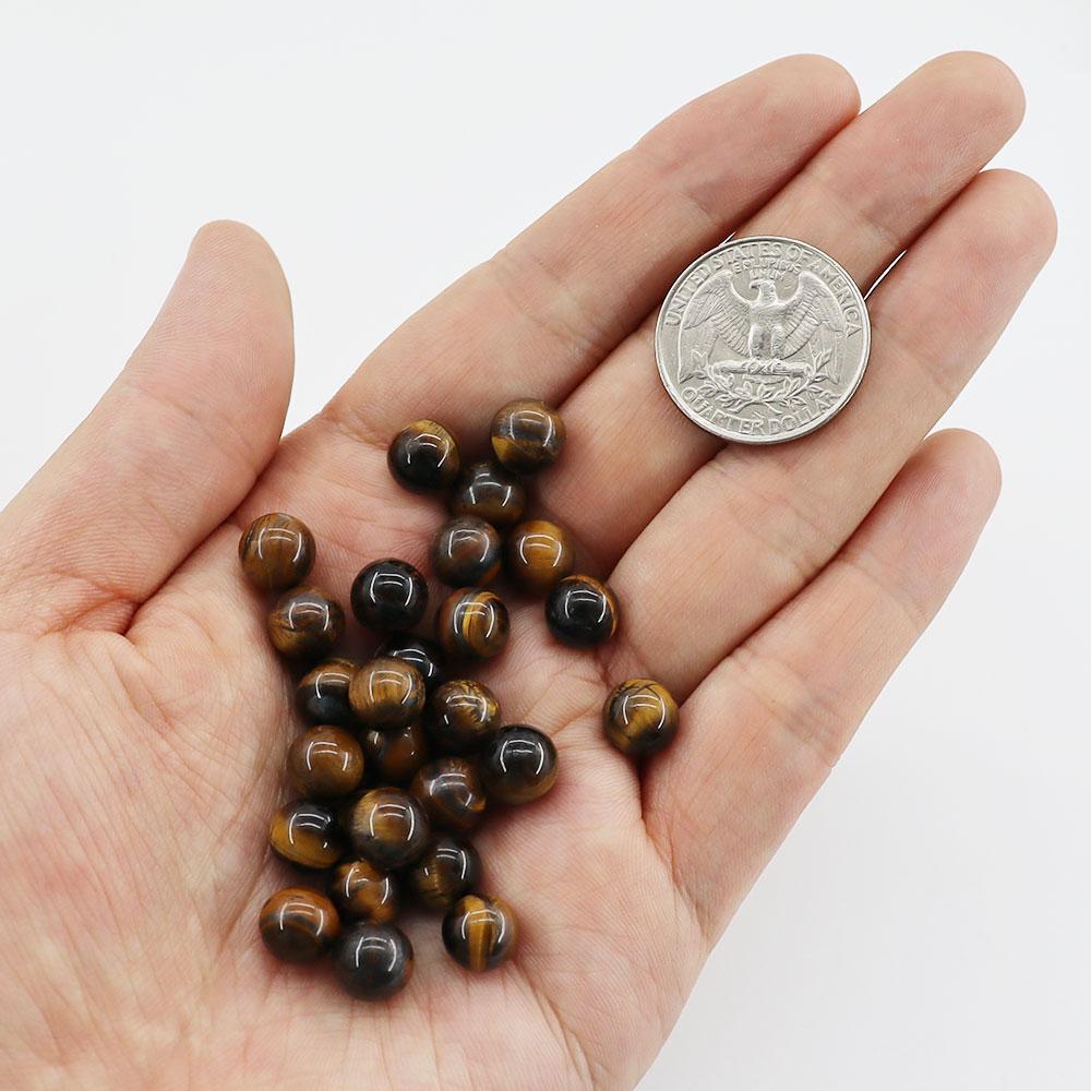 10mm No hole/Undrilled 30pcs Natural Crystal Beads Stone Gemstone Round Loose Energy Healing Beads Wholesale Crystals