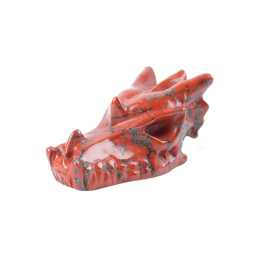 Red Jasper Dragon Head Carvings Wholesale Crystals