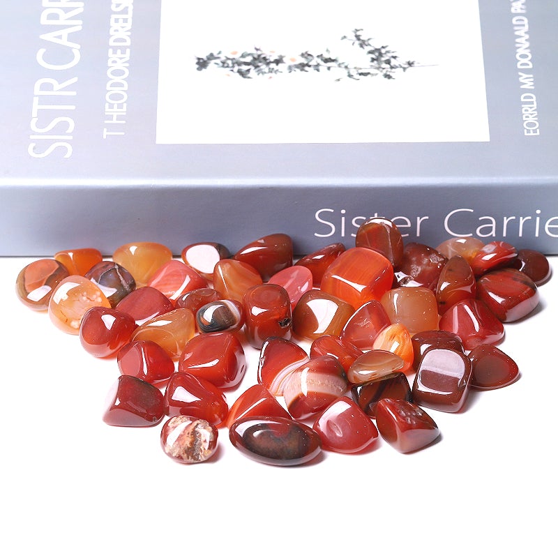 0.1kg Carnelian Crystal Tumbles Wholesale Crystals